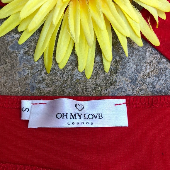 ❤️ “Oh My Love” LONDON, BARBIE Red Sexy Mini Dress/Tunic in Misses Size X-Small! - Picture 3 of 6